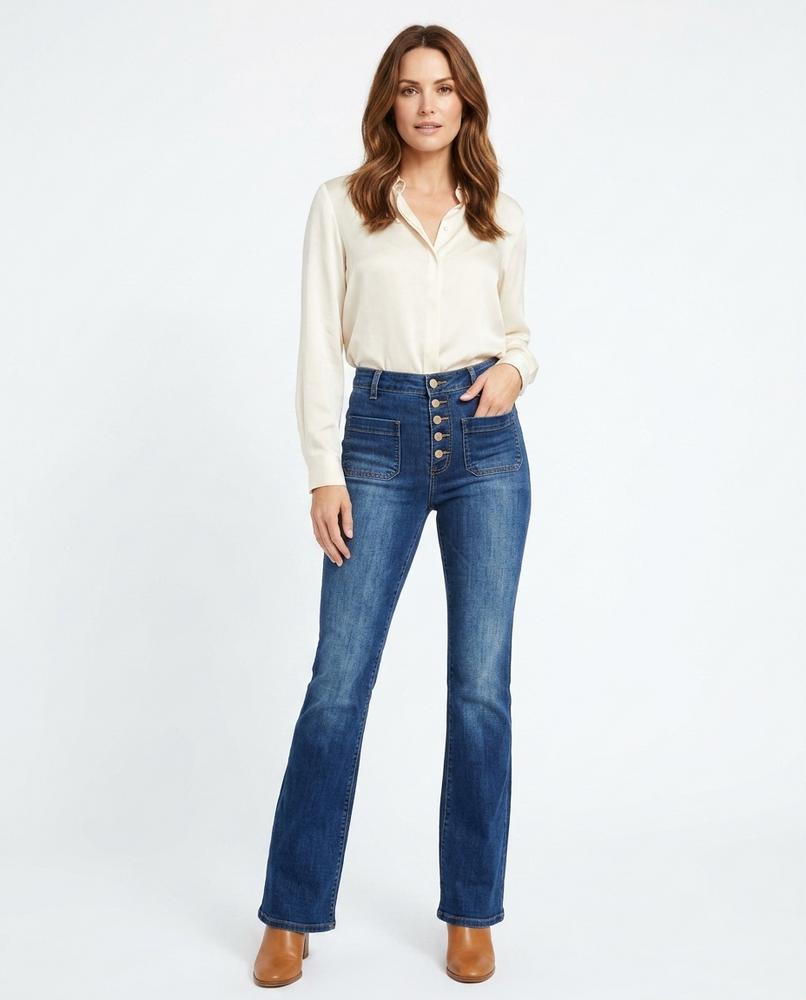 Heidi-Outlet - Setir | High-Waist Flared Pants Women