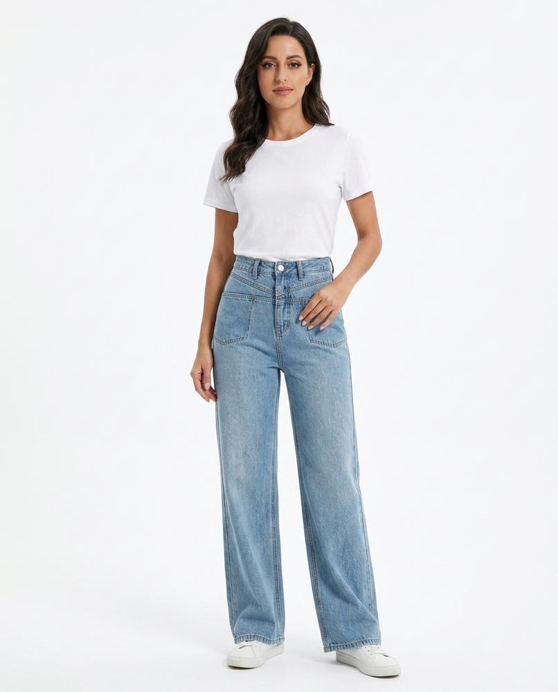 Heidi-Outlet - Vimon | High-Waisted Wide-Leg Pants Women