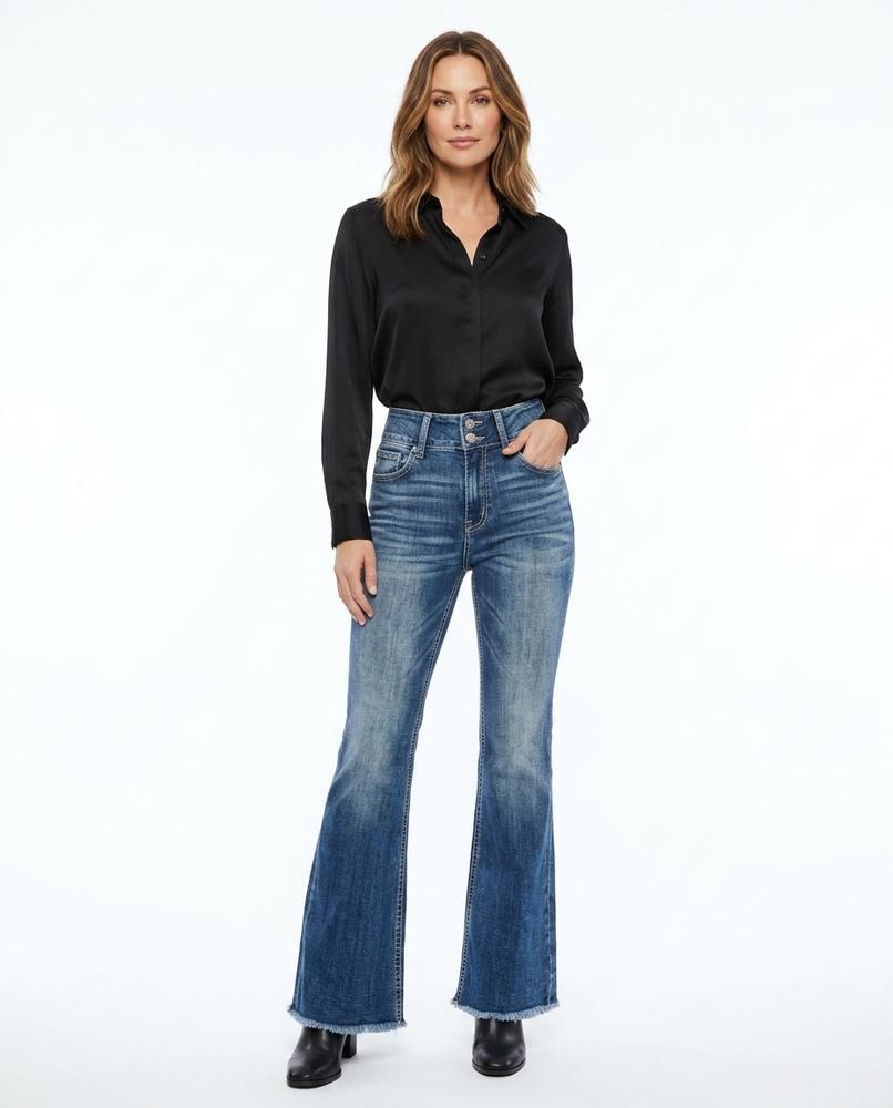 Heidi-Outlet - Lolom | High-Waist Flared Pants Women