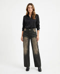 Heidi-Outlet - Keken | Washed Wide-Leg Pants Women