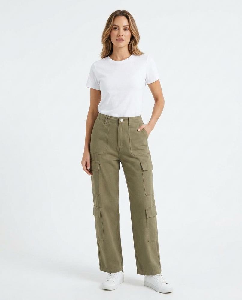 Heidi-Outlet - Tiram | High-Waisted Cargo Pants Women