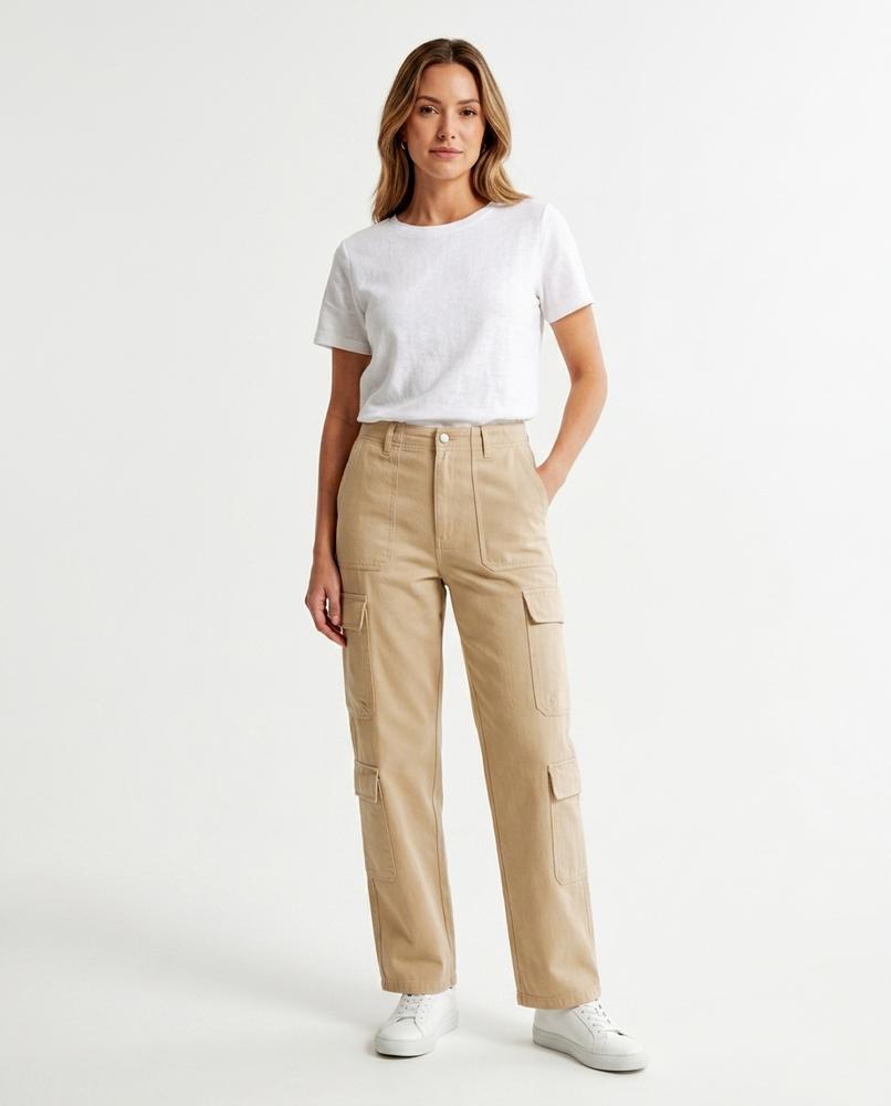 Heidi-Outlet - Tiram | High-Waisted Cargo Pants Women