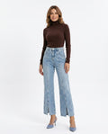 Heidi-Outlet - Covel | Straight-Leg Slit-Hem Pants Women