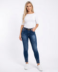 Heidi-Outlet - Rozan | Embellished Skinny Fit Pants Women