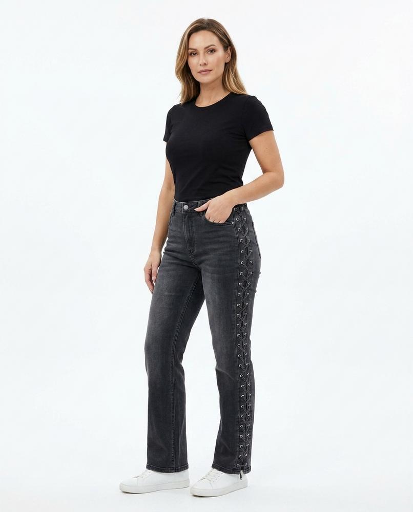 Heidi-Outlet - Alsin | Lace-Up High-Waist Pants Women