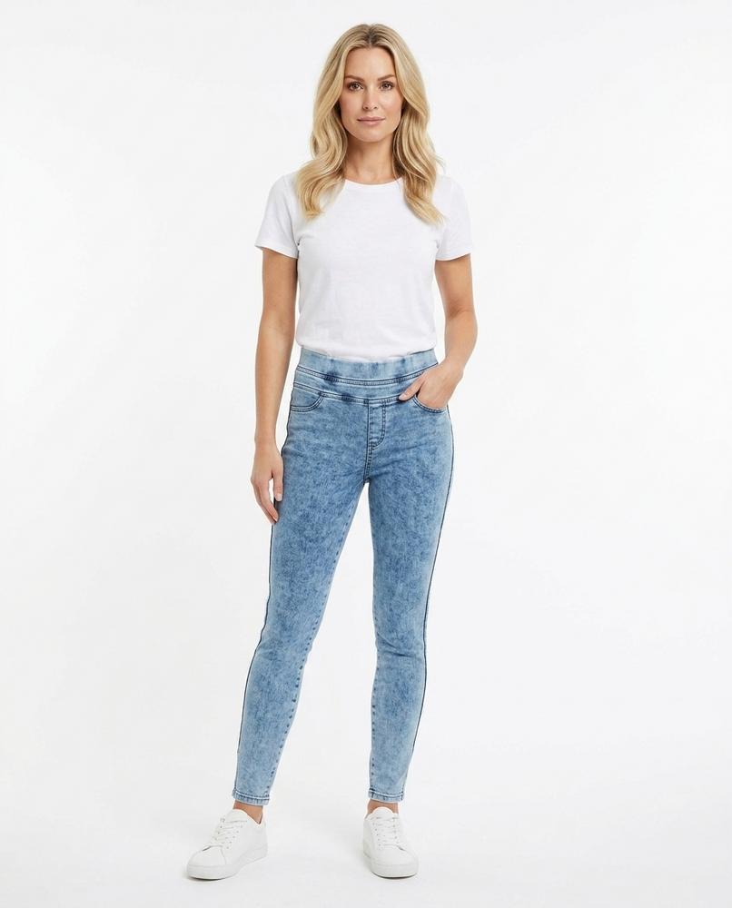 Heidi-Outlet - Elmor | Acid Wash Slim Fit Pants Women