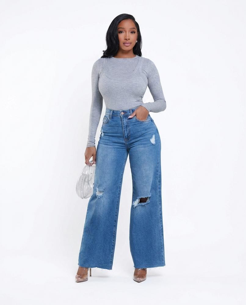 Heidi-Outlet - Semor | High-Waisted Wide-Leg Pants Women
