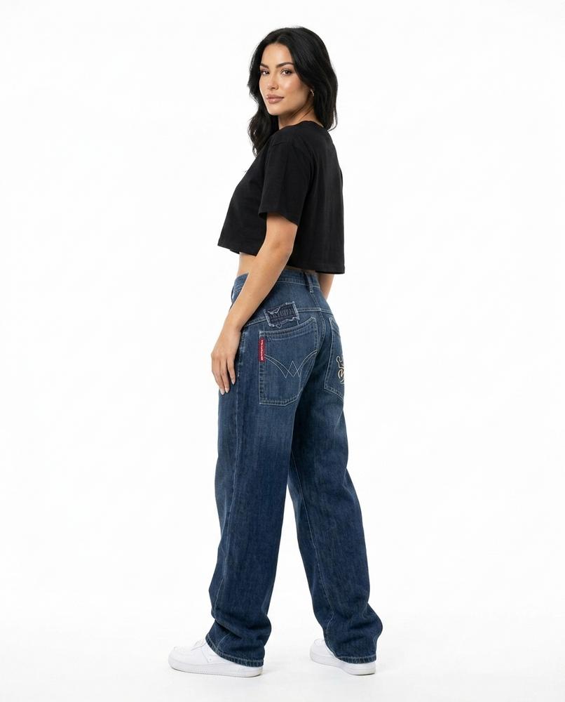 Heidi-Outlet - Tinav | Wide-Leg Embroidered Pants Unisex
