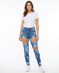 Heidi-Outlet - Cover | High-Waist Distressed Pants Women
