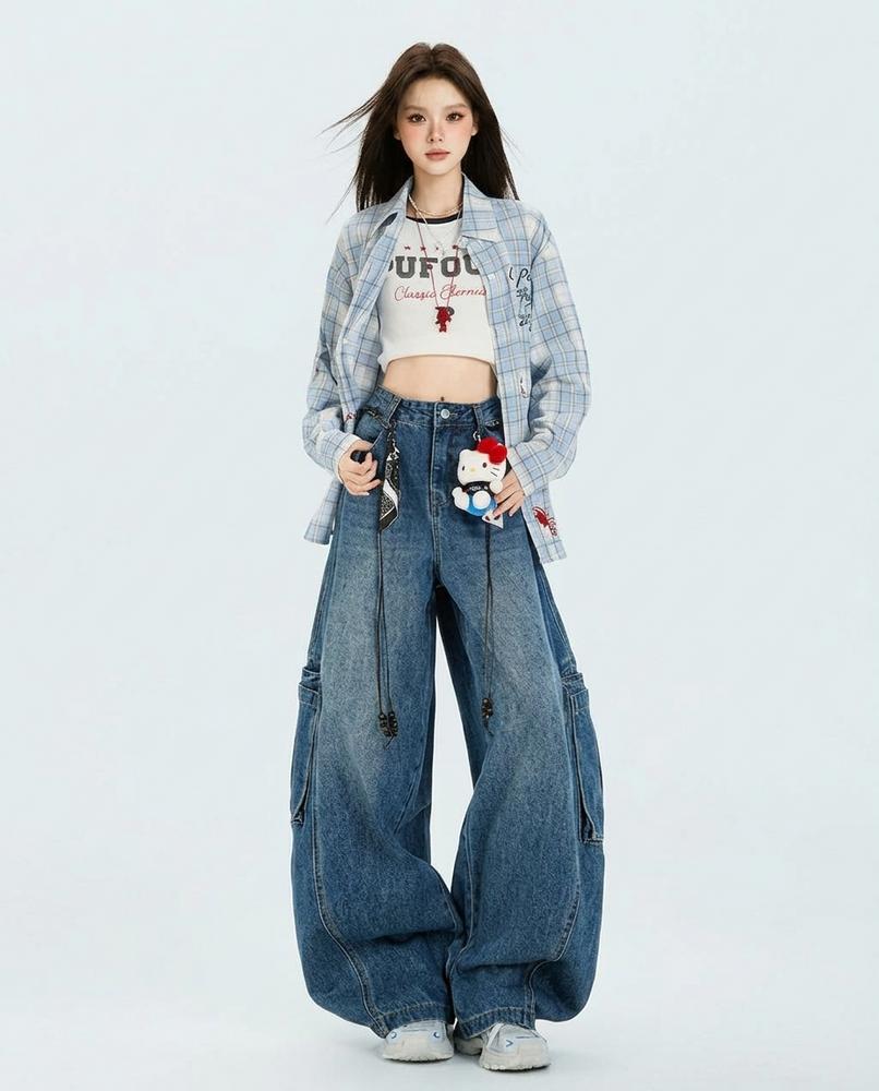 Heidi-Outlet - Corel | Wide-Leg Cargo Pants Women
