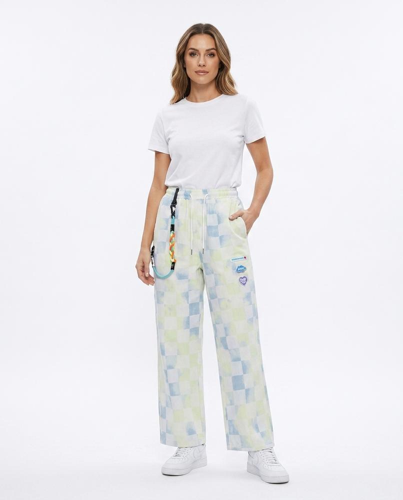 Heidi-Outlet - Vaven | Checkered Wide-Leg Pants Women