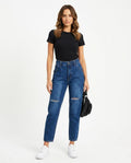 Heidi-Outlet - Vedan | High-Waisted Distressed Pants Women