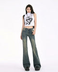 Heidi-Outlet - Veren | Washed Flared-Leg Pants Women