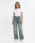 Heidi-Outlet - Zeser | Wide-Leg Distressed Pants Women