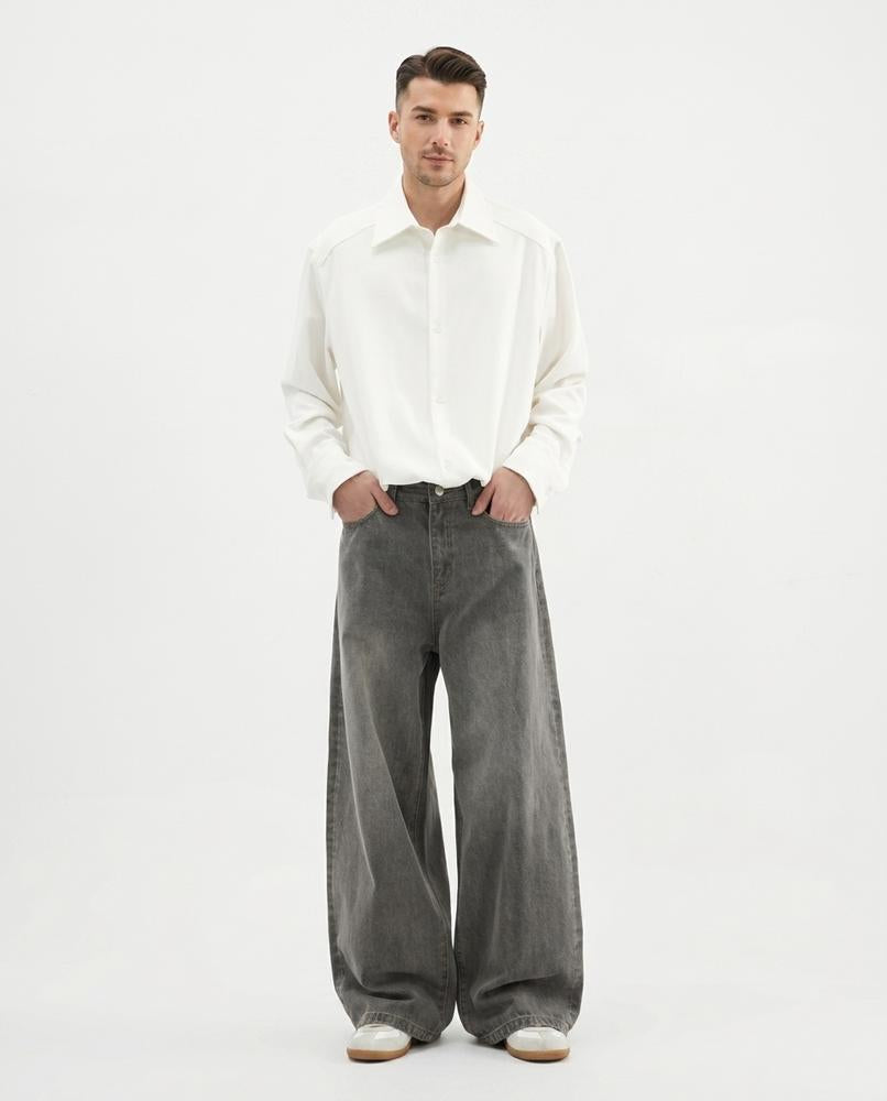 Heidi-Outlet - Salar | Wide-Leg Washed Pants Men