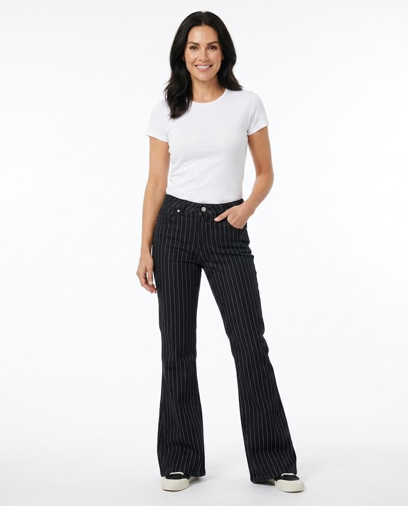 Heidi-Outlet - Zevin | Pinstriped Flared Pants Women