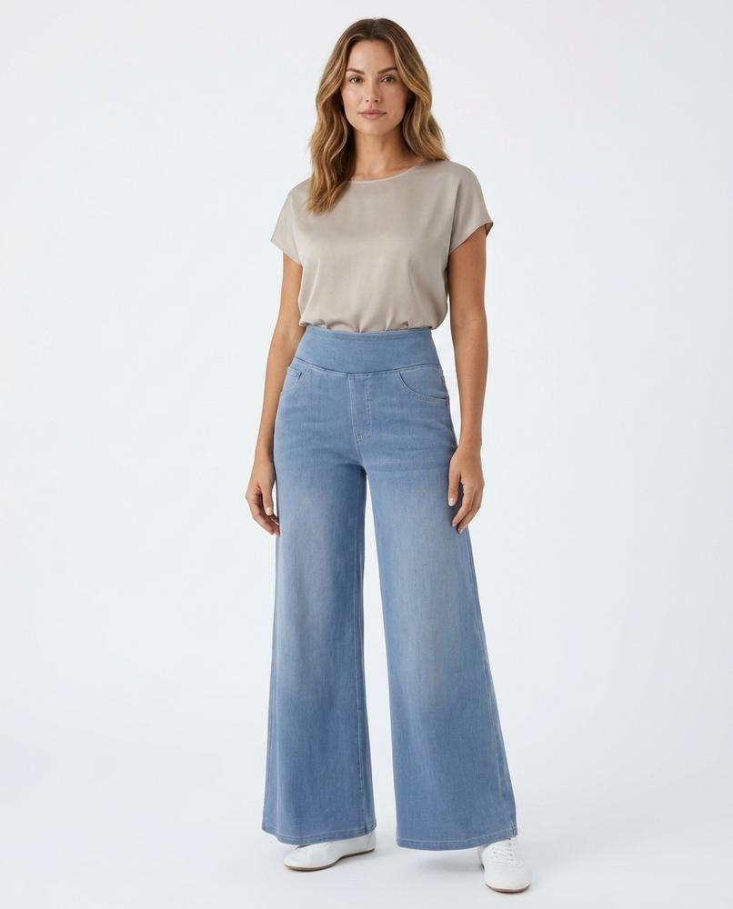 Heidi-Outlet - Zeron | Wide-Leg High-Waist Pants Women
