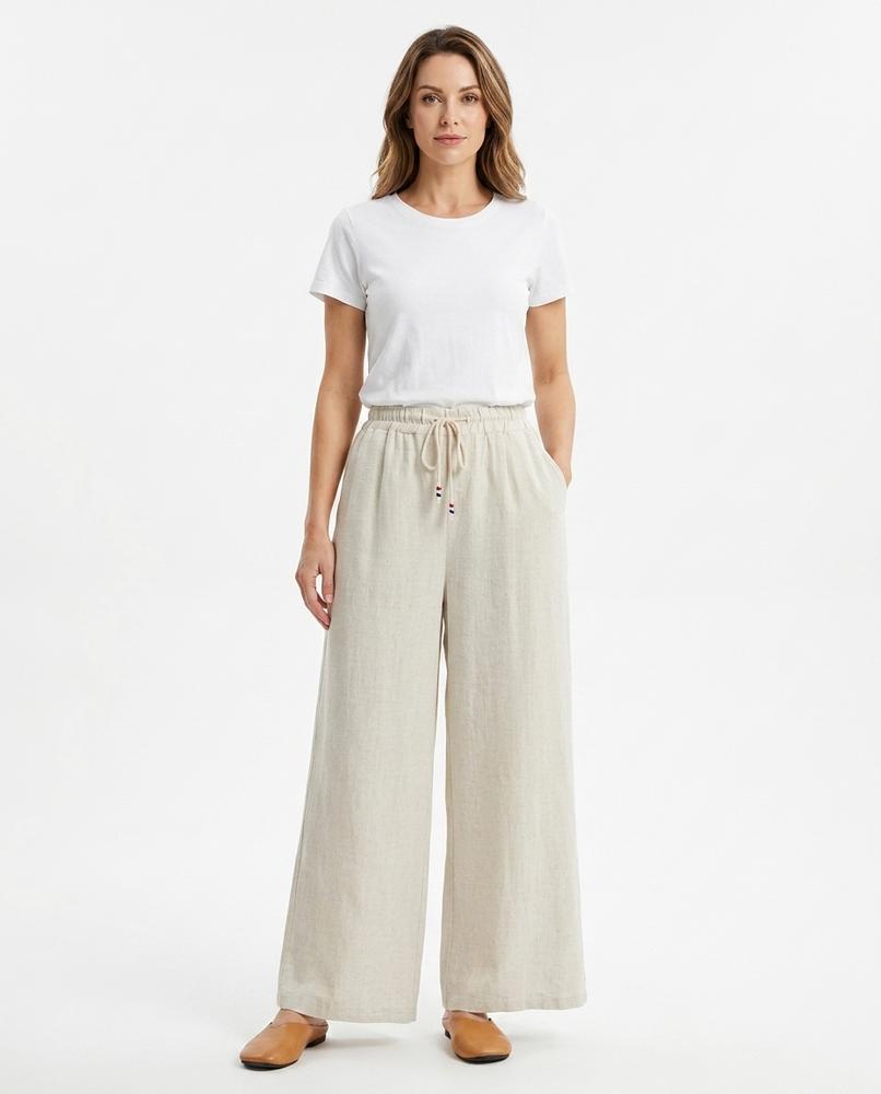 Heidi-Outlet - Rohal | Linen-Blend Wide-Leg Pants Women