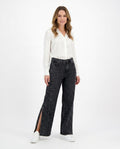 Heidi-Outlet - Rovel | Embellished Wide-Leg Pants Women