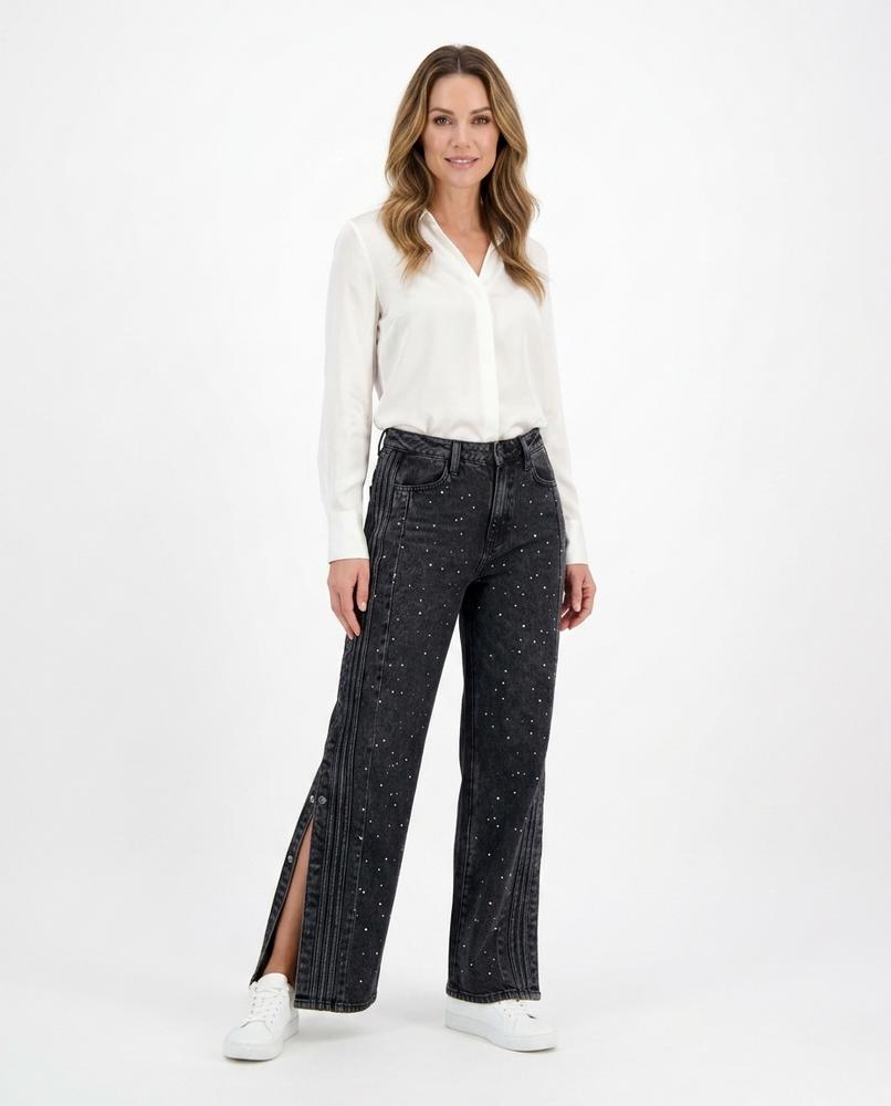 Heidi-Outlet - Rovel | Embellished Wide-Leg Pants Women