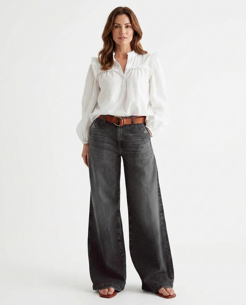 Heidi-Outlet - Lyver | Wide-Leg Washed Pants Women