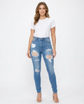 Heidi-Outlet - Arser | High-Waist Distressed Pants Women