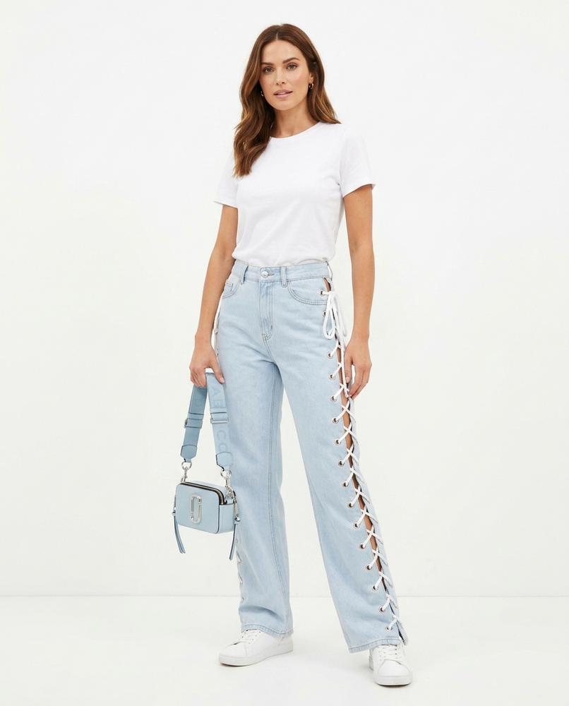 Heidi-Outlet - Nesel | Wide-Leg Lace-Up Pants Women