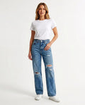Heidi-Outlet - Serel | High-Waist Distressed Pants Women