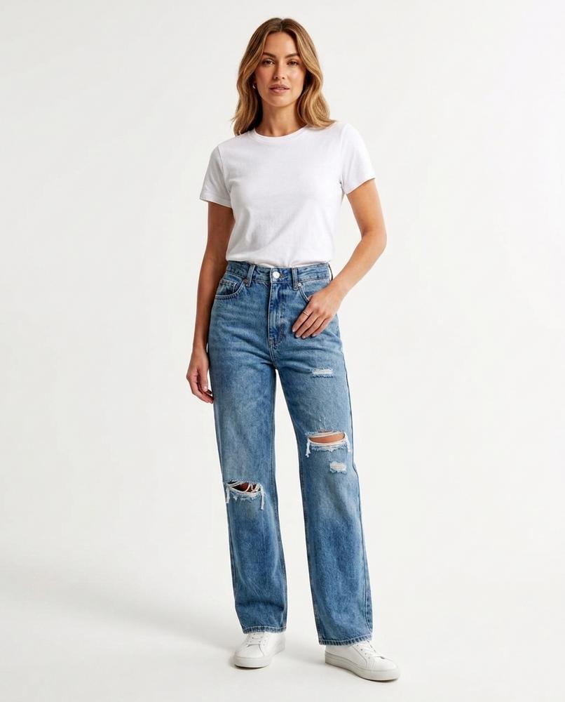 Heidi-Outlet - Serel | High-Waist Distressed Pants Women