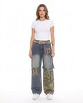Heidi-Outlet - Satal | Asymmetrical Patchwork Pants Women
