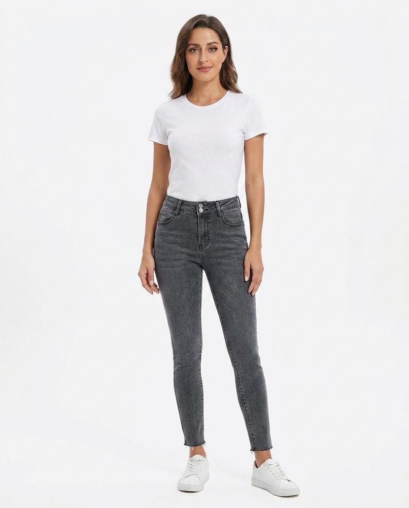 Heidi-Outlet - Vizan | High-Waisted Slim-Fit Pants Women