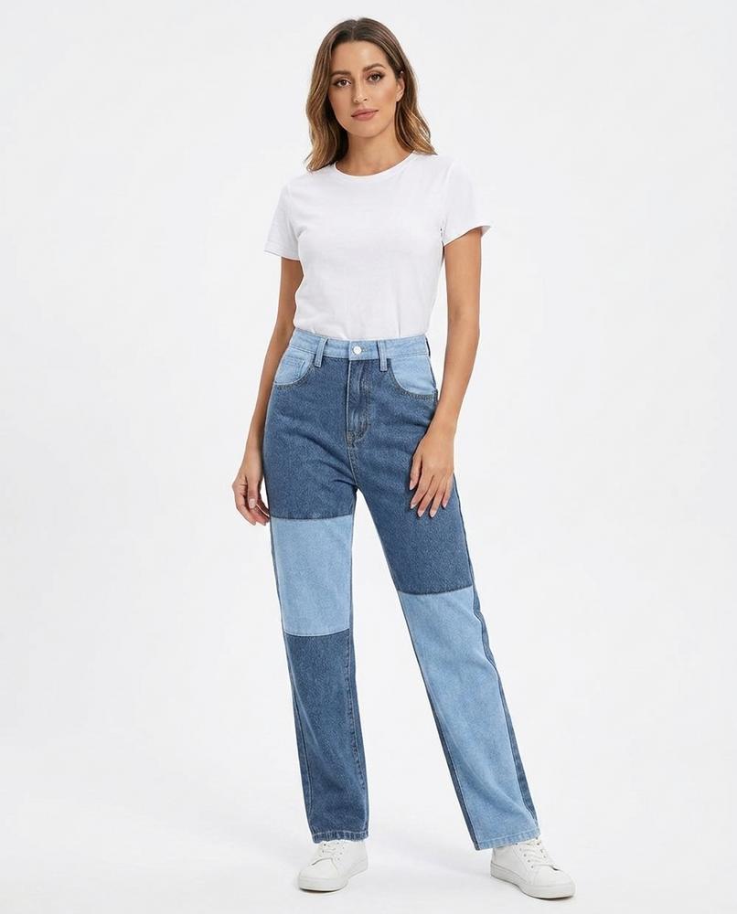 Heidi-Outlet - Valar | Patchwork High-Waist Pants Women