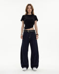 Heidi-Outlet - Catal | Wide-Leg Dark-Wash Pants Women