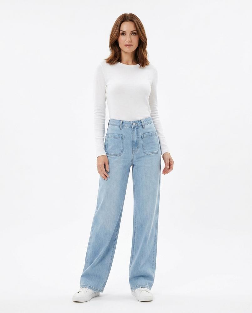 Heidi-Outlet - Lovin | High-Waisted Wide-Leg Pants Women