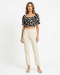 Heidi-Outlet - Misin | High-Waisted Straight-Leg Pants Women