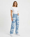 Heidi-Outlet - Rinor | Printed Wide-Leg Pants Women