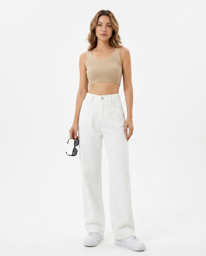 Heidi-Outlet - Nilar | High-Waist Wide-Leg Pants Women