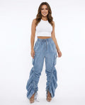 Heidi-Outlet - Lyrev | Ruched Cargo-Style Pants Women