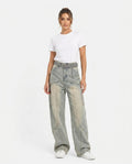 Heidi-Outlet - Rasin | Wide-Leg Washed Pants Women