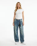 Heidi-Outlet - Nivel | Washed Wide-Leg Pants Women