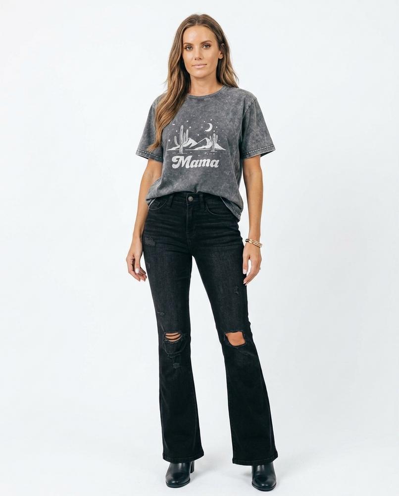 Heidi-Outlet - Arzan | Ripped Flared Pants Women