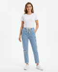 Heidi-Outlet - Rolan | Embroidered Straight-Leg Pants Women