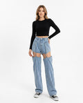 Heidi-Outlet - Loken | Cut-Out Wide-Leg Pants Women