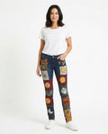 Heidi-Outlet - Rorev | Patchwork Skinny-Fit Pants Women