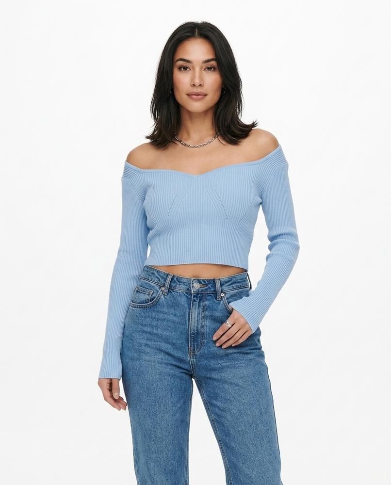 Heidi-Outlet - Visel | Ribbed Off-Shoulder Top Women