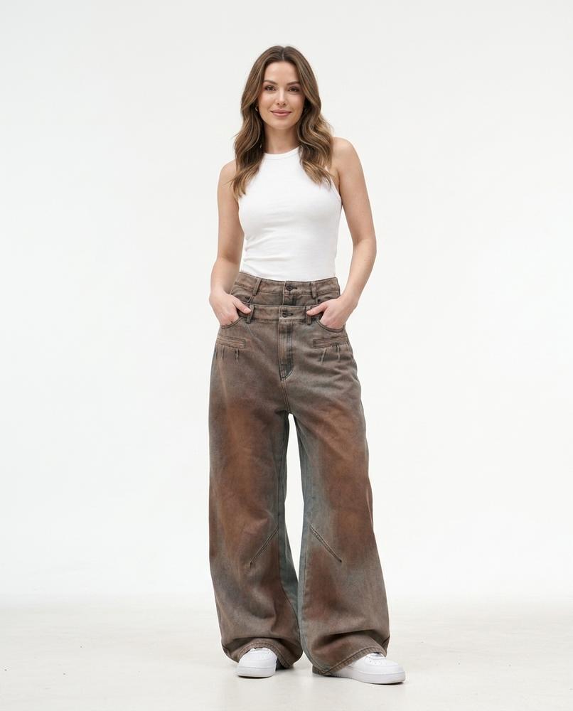 Heidi-Outlet - Dasan | Wide-Leg Washed Pants Women