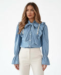 Heidi-Outlet - Almar | Ruffled Pussy-bow Blouse Women