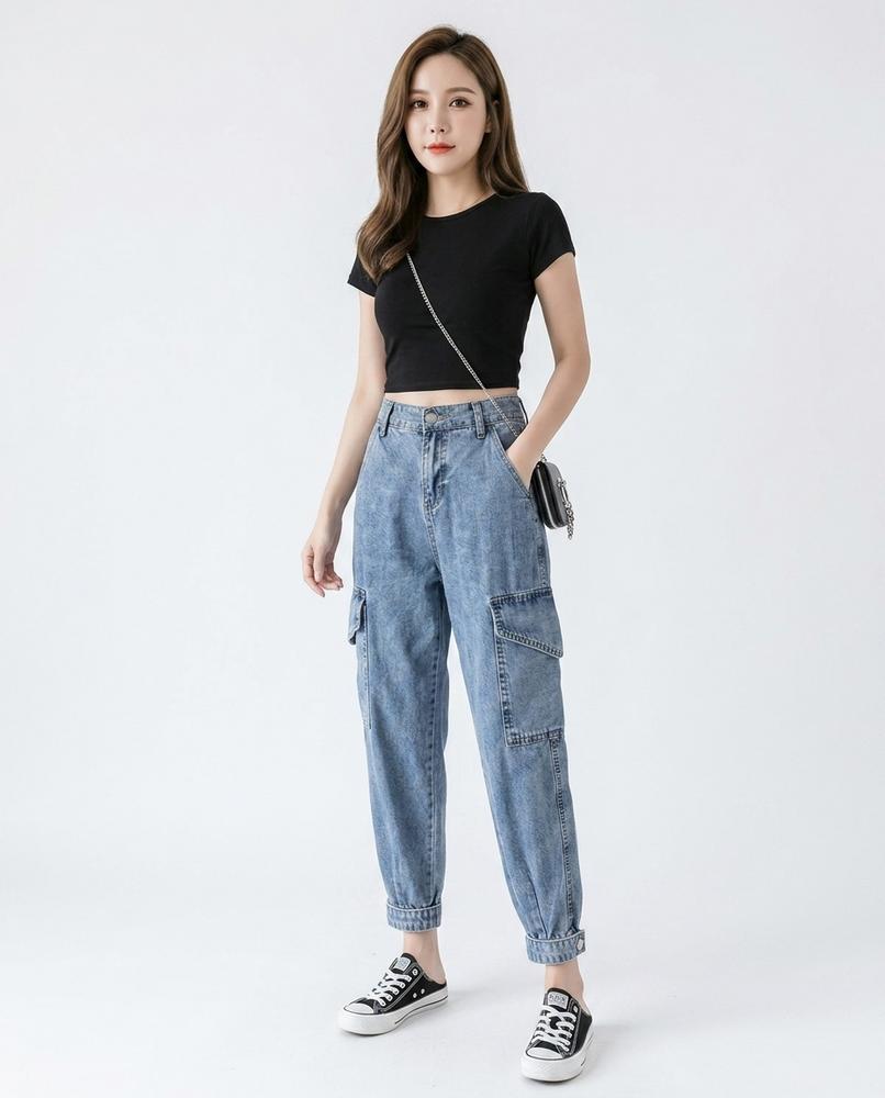 Heidi-Outlet - Netor | High-Waist Denim Pants Women