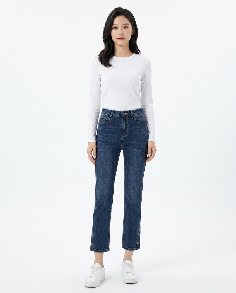 Heidi-Outlet - Rasen | High-Waist Cropped Pants Women