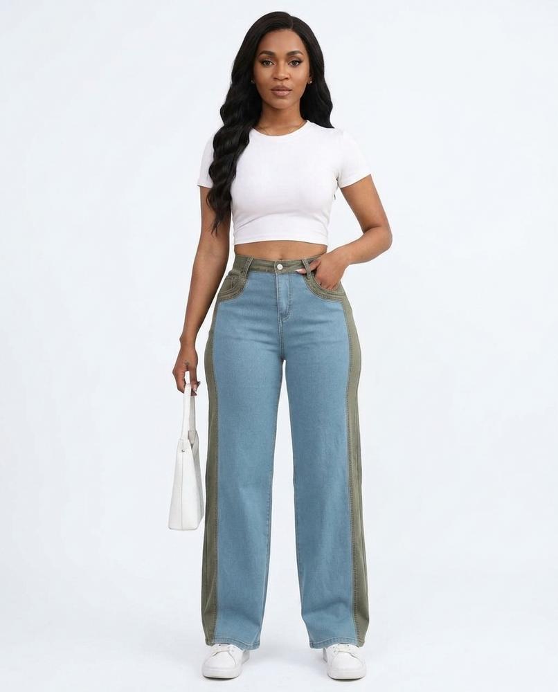 Heidi-Outlet - Codar | Two-Tone Wide-Leg Pants Women